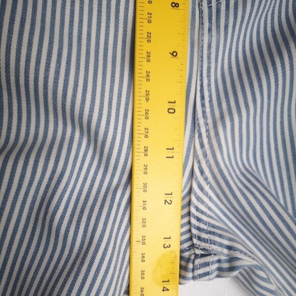 NWT Denver Hayes Hi Rise Skinny Crop Ladies Size 18 Blue & White Stripe Pants - Picture 13 of 14
